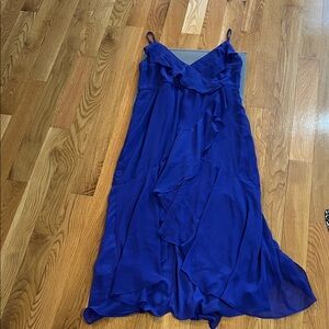 Express Royal Blue High Low Dress